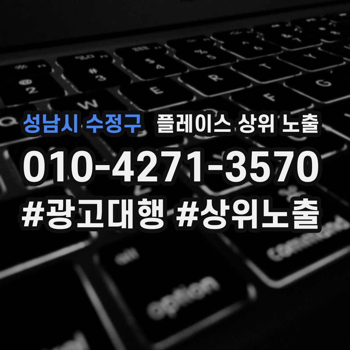 성남시 수정구 플레이스 상위 노출 안내