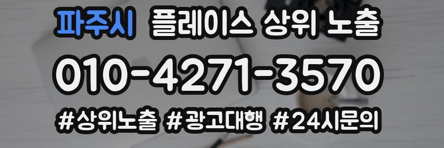파주시 플레이스 상위 노출 가이드