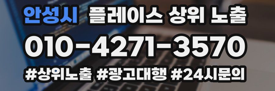 안성시 플레이스 상위 노출 가이드