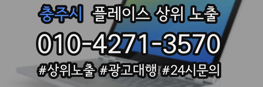 충주시 플레이스 상위 노출 개선