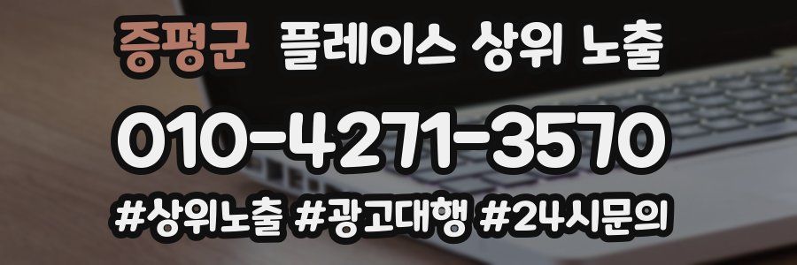 증평군 플레이스 상위 노출