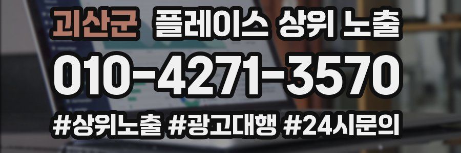 괴산군 플레이스 상위 노출 개선