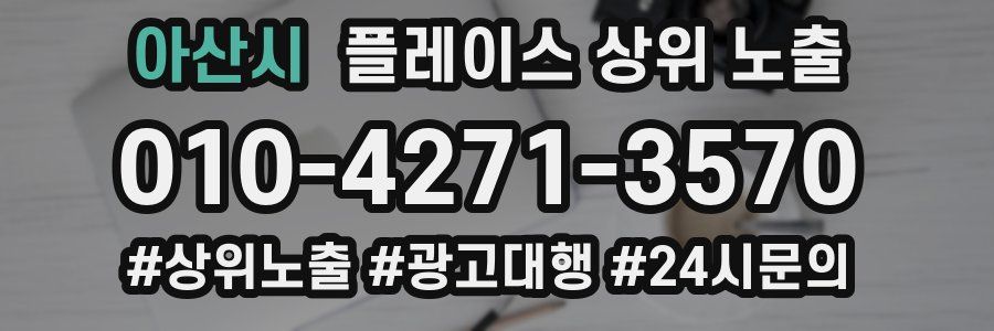 아산시 플레이스 상위 노출 개선