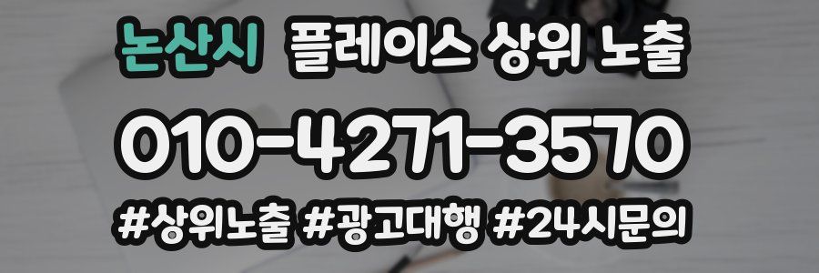 논산시 플레이스 상위 노출 상담