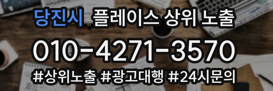 당진시 플레이스 상위 노출 안내