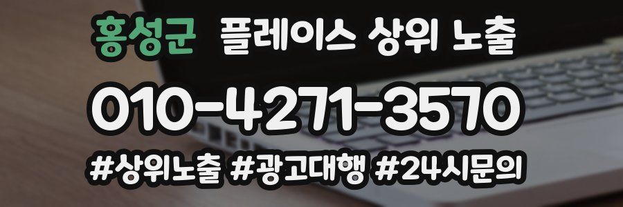 홍성군 플레이스 상위 노출 안내