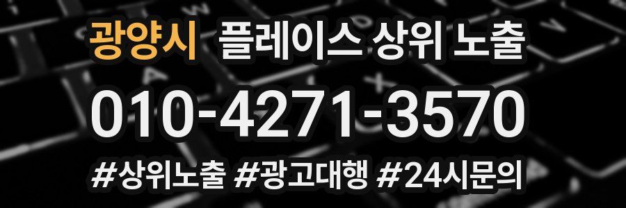 광양시 플레이스 상위 노출 전략