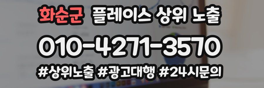 화순군 플레이스 상위 노출 가이드