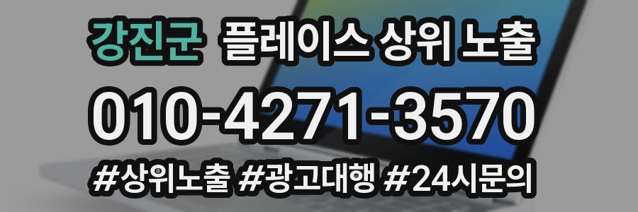 강진군 플레이스 상위 노출 상담