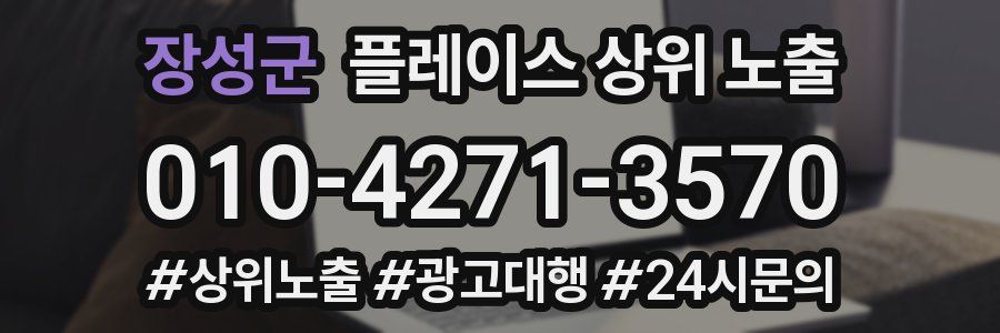 장성군 플레이스 상위 노출 전략