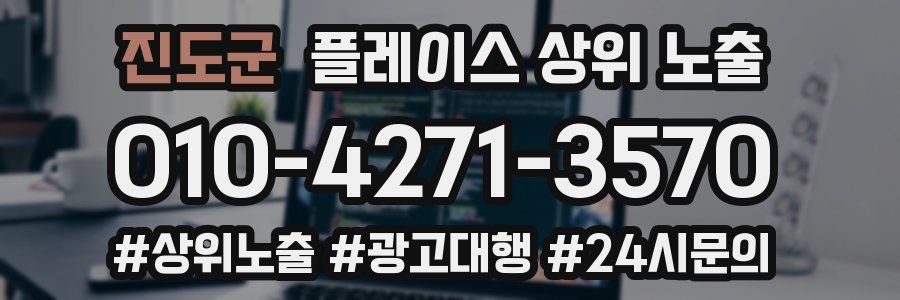 진도군 플레이스 상위 노출 안내