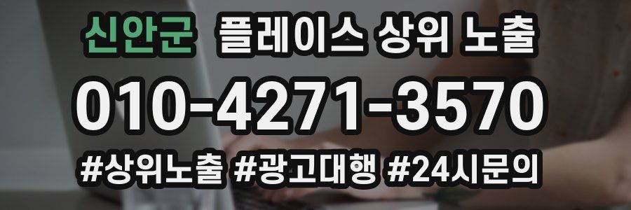 신안군 플레이스 상위 노출 안내