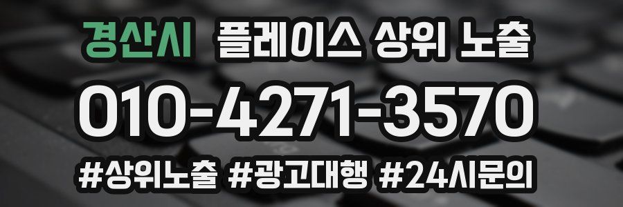 경산시 플레이스 상위 노출 개선