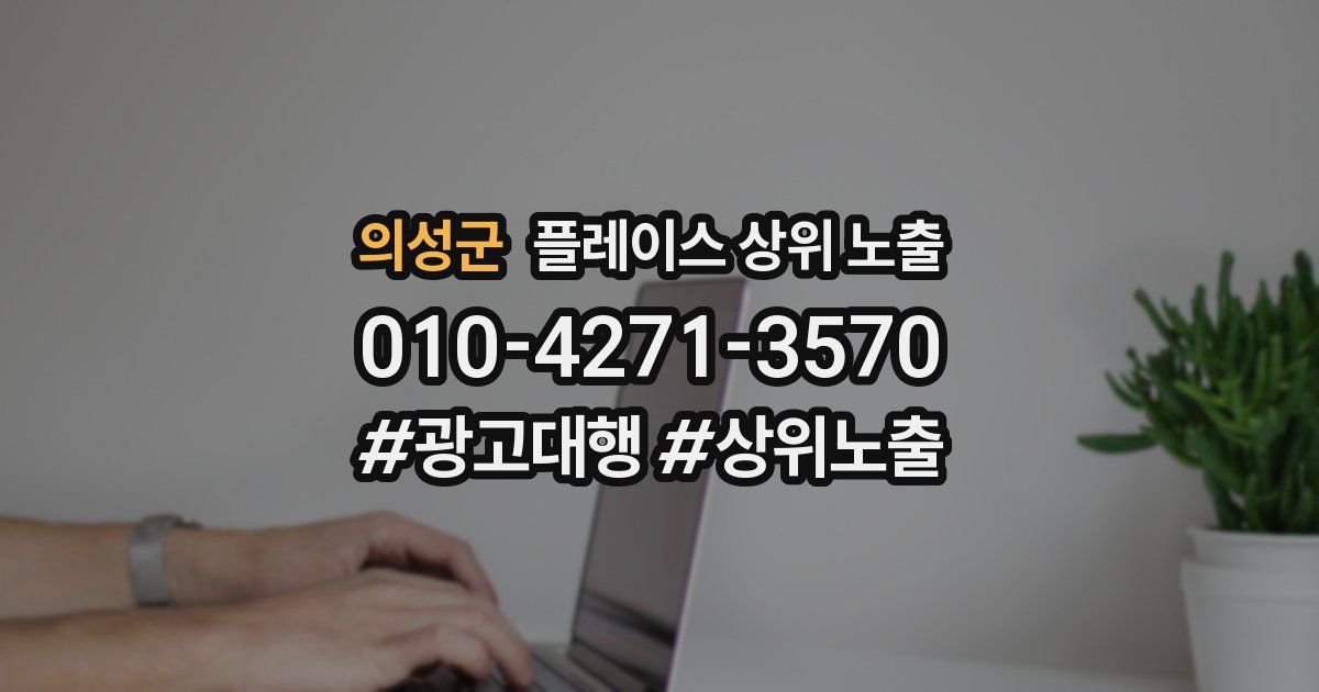 의성군 플레이스 상위 노출