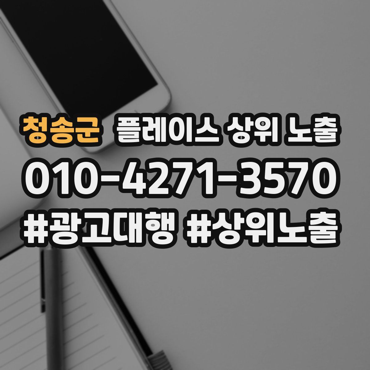 청송군 플레이스 상위 노출 안내