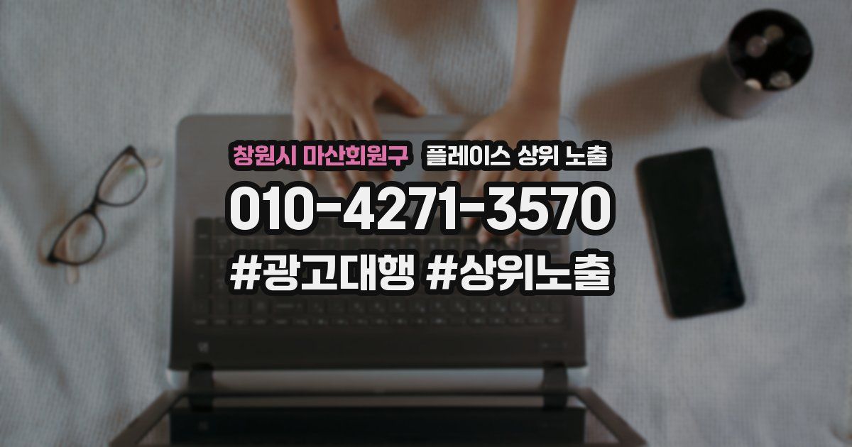 창원시 마산회원구 플레이스 상위 노출 개선
