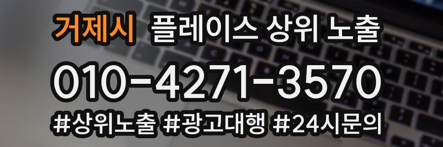 거제시 플레이스 상위 노출 개선