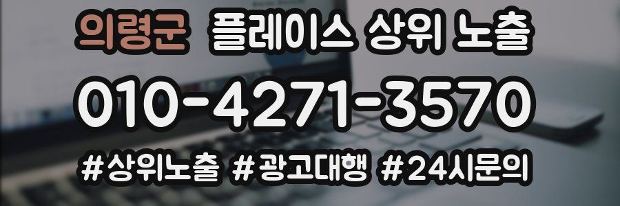 의령군 플레이스 상위 노출 가이드