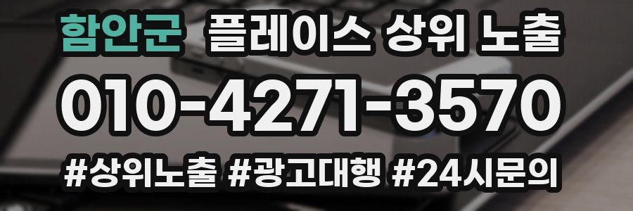 함안군 플레이스 상위 노출 상담