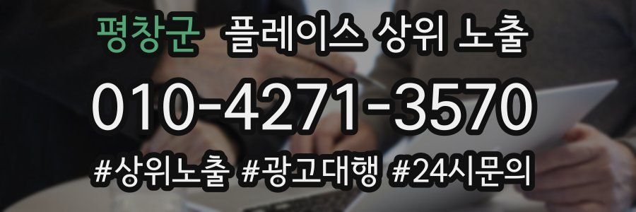 평창군 플레이스 상위 노출 상담