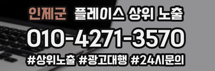 인제군 플레이스 상위 노출 상담