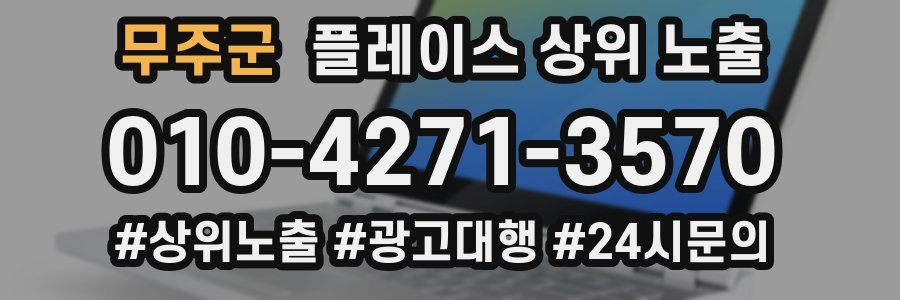 무주군 플레이스 상위 노출 안내