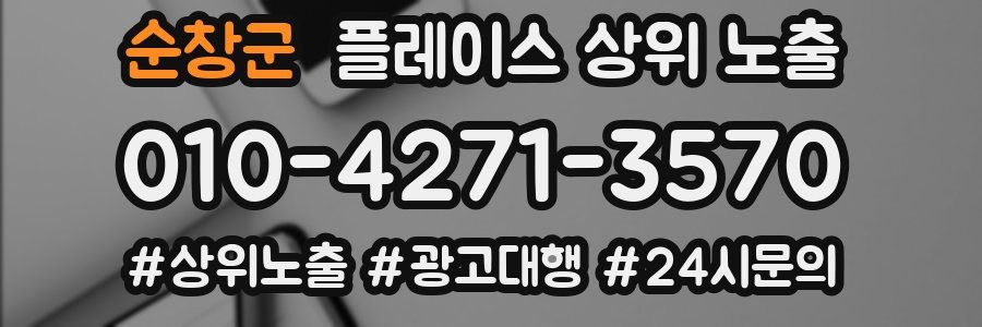 순창군 플레이스 상위 노출