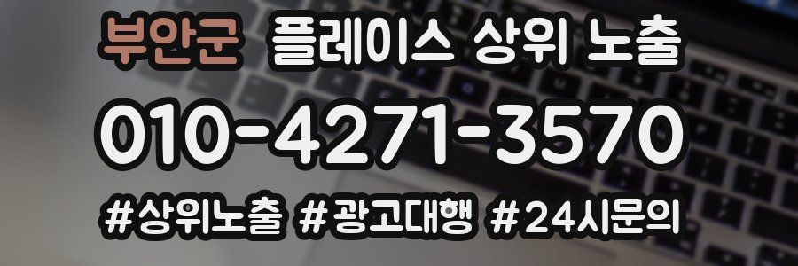 부안군 플레이스 상위 노출 상담