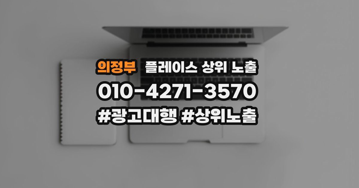 의정부 플레이스 상위 노출 개선