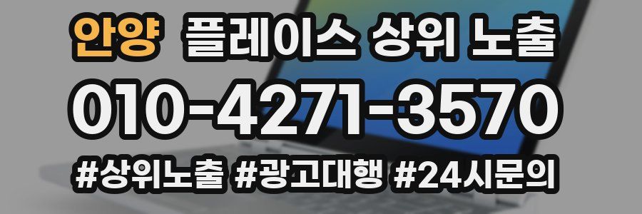 안양 플레이스 상위 노출