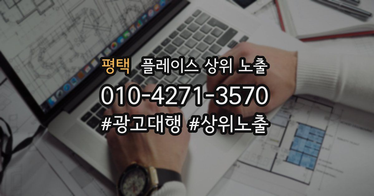 평택 플레이스 상위 노출 안내