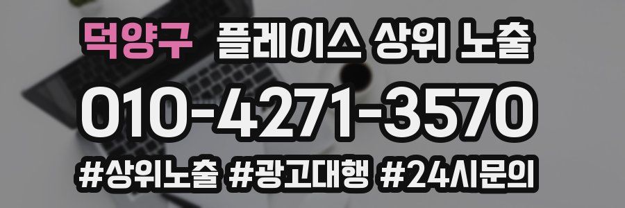 덕양구 플레이스 상위 노출 안내