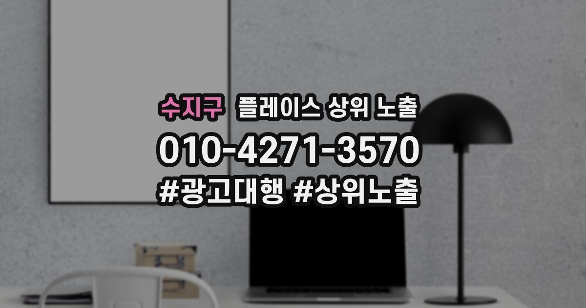 수지구 플레이스 상위 노출 전략