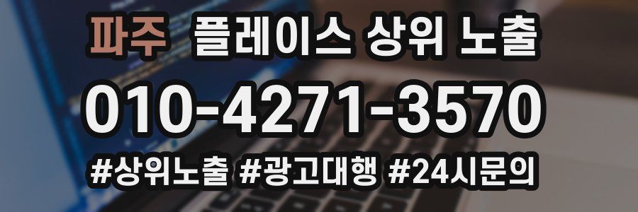 파주 플레이스 상위 노출 가이드