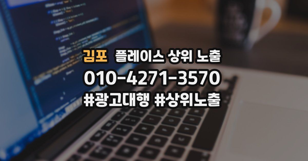 김포 플레이스 상위 노출