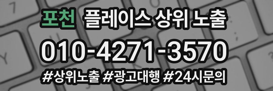 포천 플레이스 상위 노출 가이드