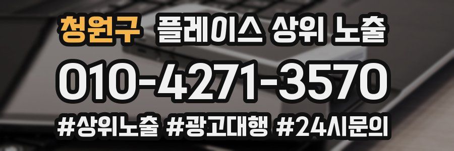 청원구 플레이스 상위 노출
