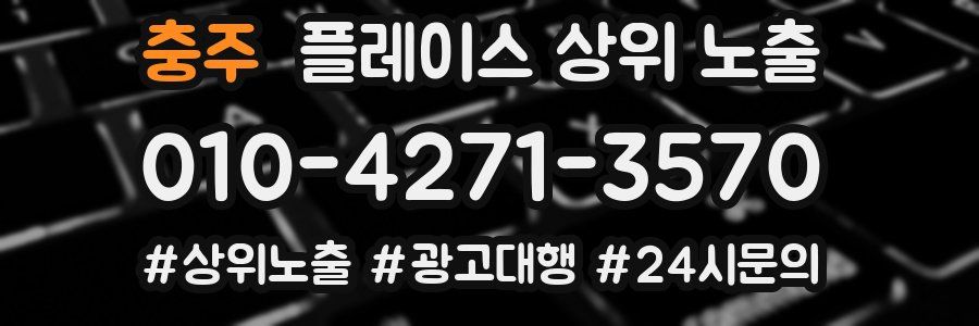충주 플레이스 상위 노출
