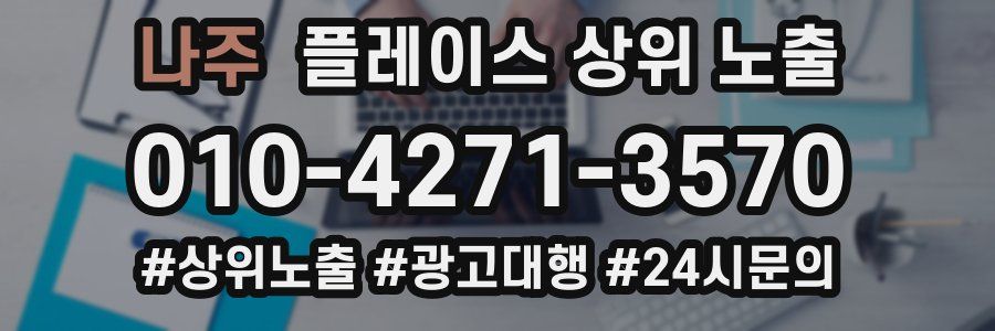 나주 플레이스 상위 노출 가이드