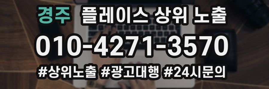 경주 플레이스 상위 노출 개선