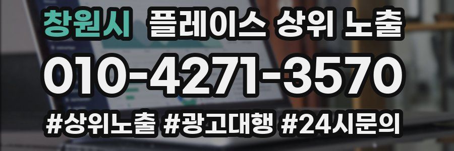 창원시 플레이스 상위 노출 개선