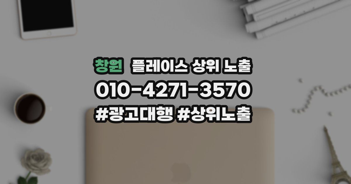 창원 플레이스 상위 노출