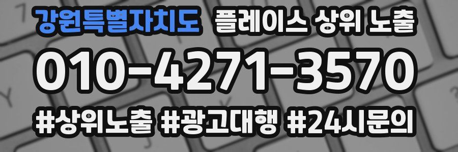 강원특별자치도 플레이스 상위 노출