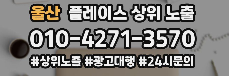 울산 플레이스 상위 노출 전략