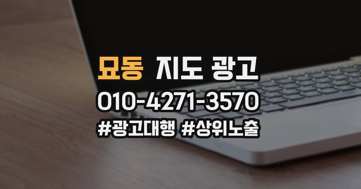 묘동 지도 광고