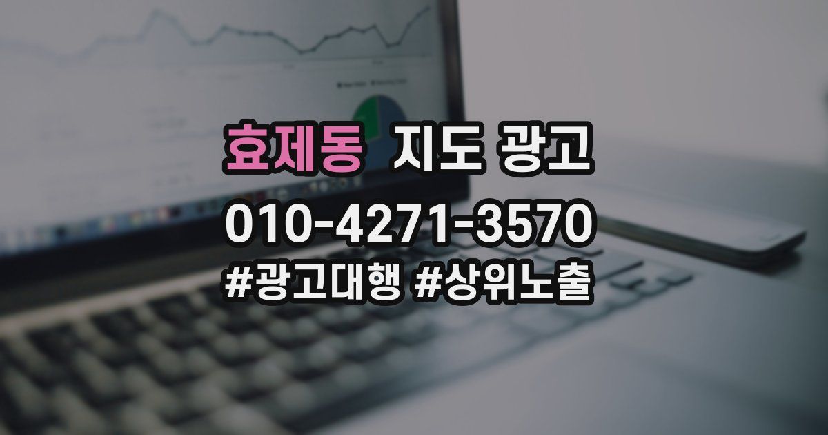 효제동 지도 광고