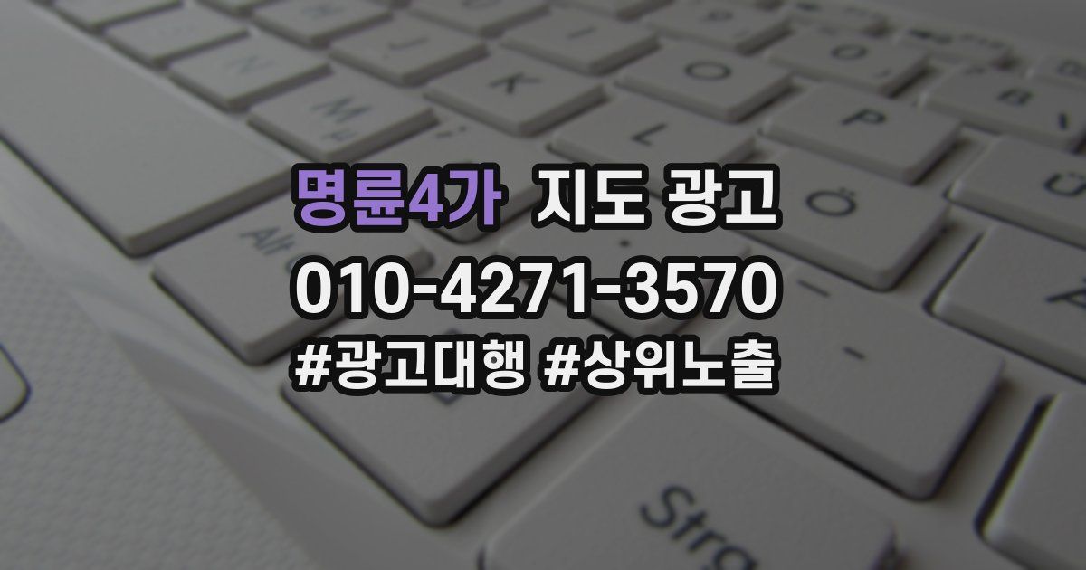 명륜4가 지도 광고