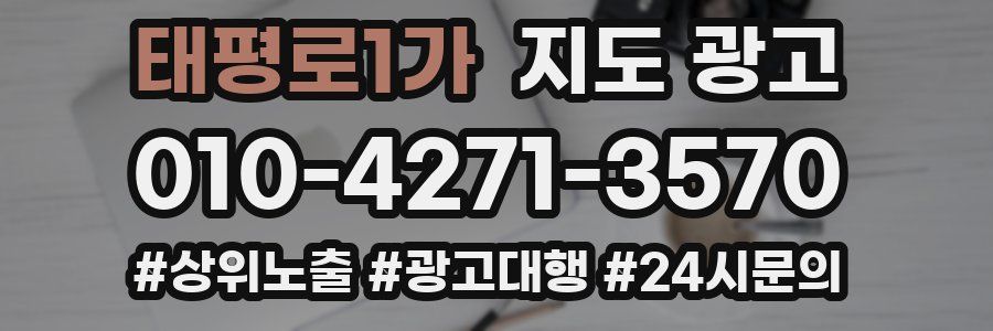 태평로1가 지도 광고