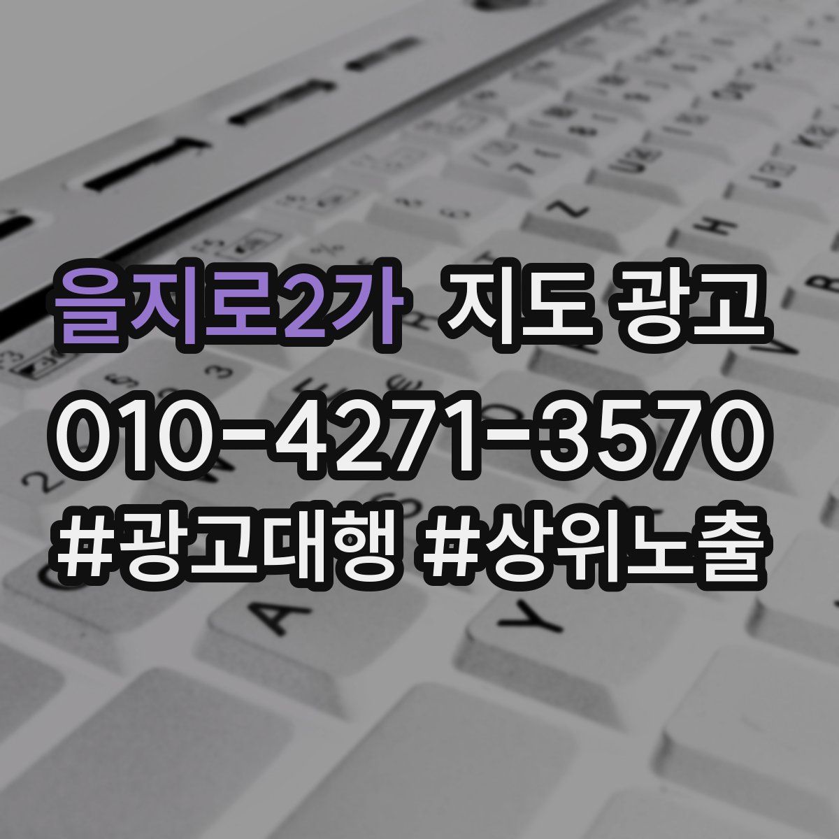 을지로2가 지도 광고
