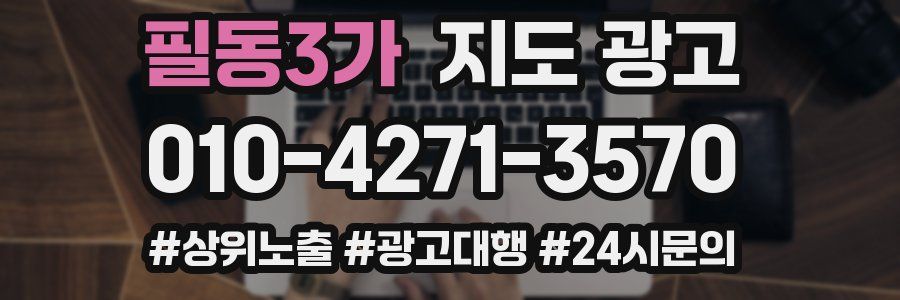 필동3가 지도 광고
